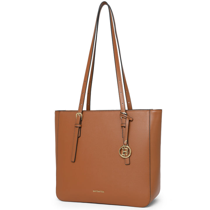BOSTANTEN Women Handbags Genuine Leather Designer Tote Bags Work Shoulder Large Purses for Women - BOSTANTEN