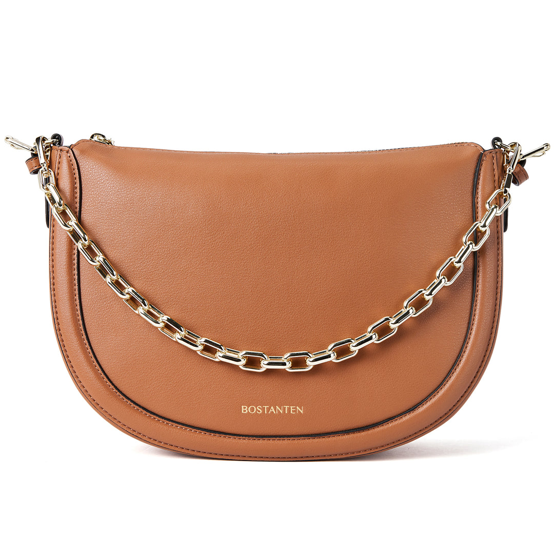 BOSTANTEN Women Shoulder Tote HandBag Designer Leather Purses Crossbody Bags with Zipper - BOSTANTEN