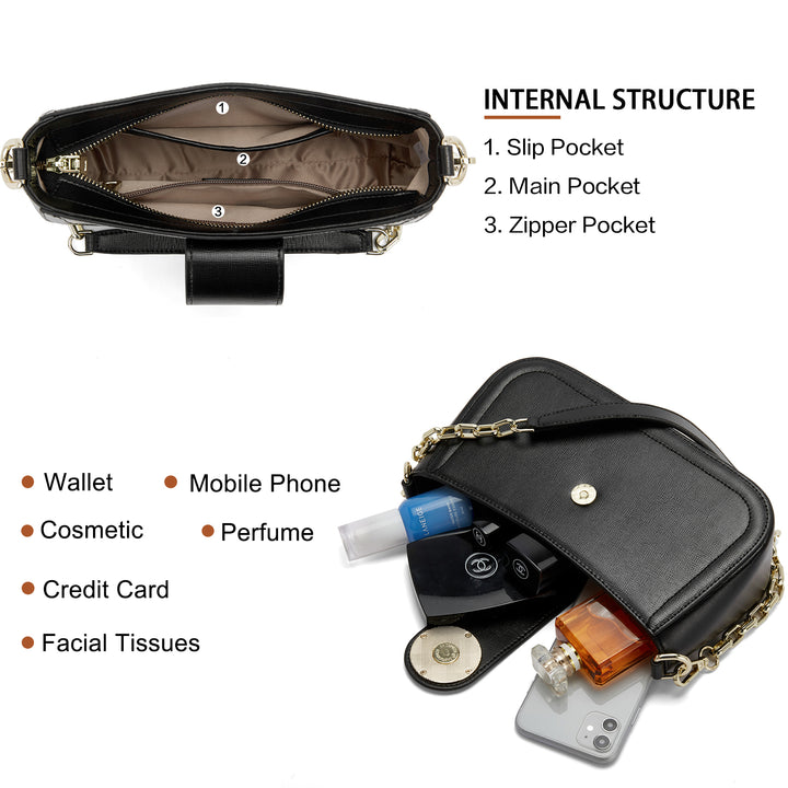 BOSTANTEN Crossbody Bags for Women Leather Shoulder Handbag Designer Bag Purse - BOSTANTEN