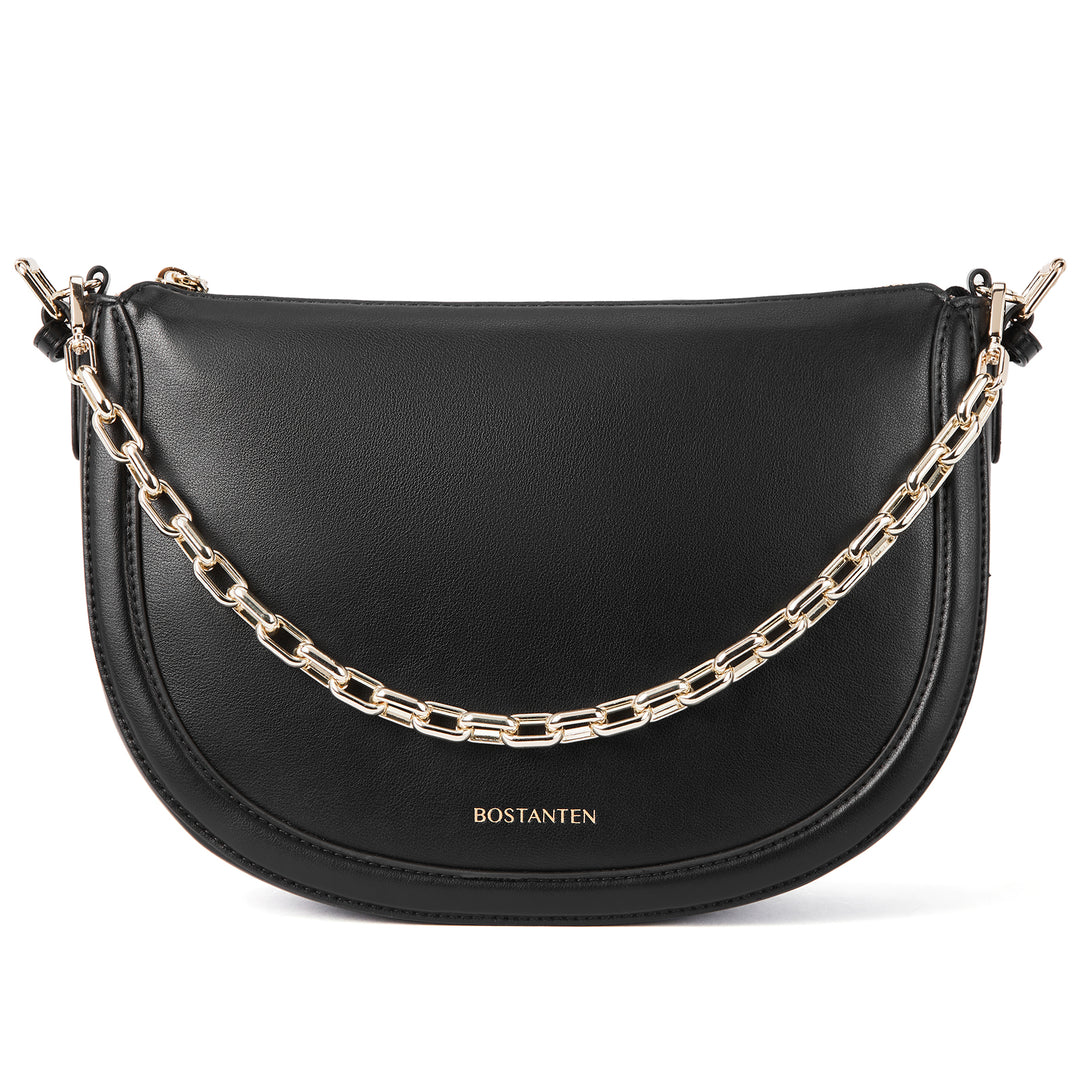 BOSTANTEN Women Shoulder Tote HandBag Designer Leather Purses Crossbody Bags with Zipper - BOSTANTEN