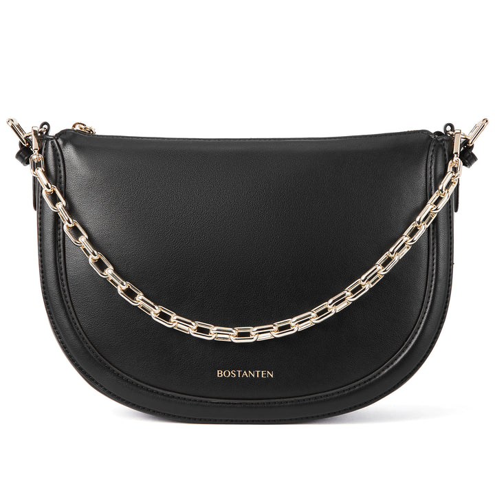 BOSTANTEN Women Shoulder Tote HandBag Designer Leather Purses Crossbody Bags with Zipper - BOSTANTEN