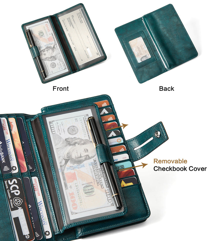 Lnna Checkbook RFID Wallet Cash Clutch Purses —— Superstar