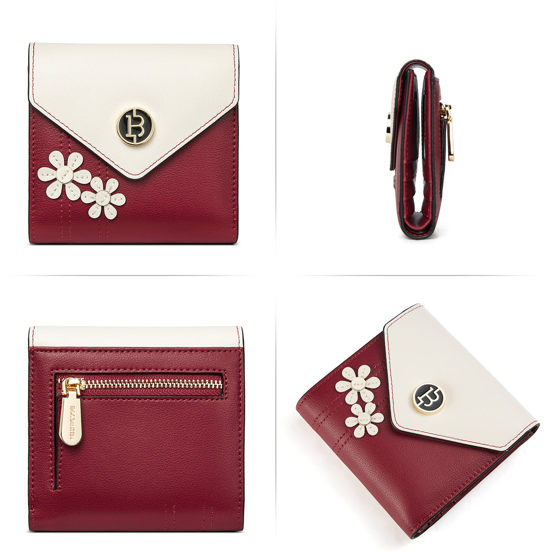 Rozenn Western Checkbook Wallet —— Elegant Patterns - BOSTANTEN