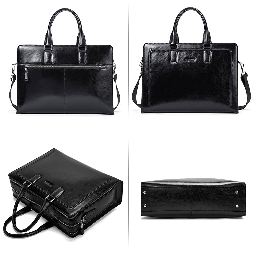 Carol Designer Briefcase For Women — Italian Leather