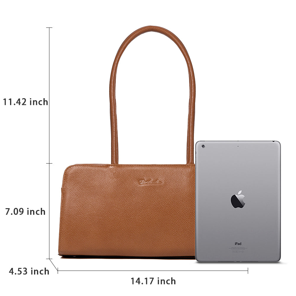 BOSTANTEN Women Designer Handbags Genuine Soft Leather Top Handle Purses and Handbags Satchel Shoulder Bag - BOSTANTEN