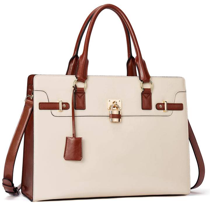 Machk Vintage Style Leather Briefcase — Fashion Everlasting - BOSTANTEN