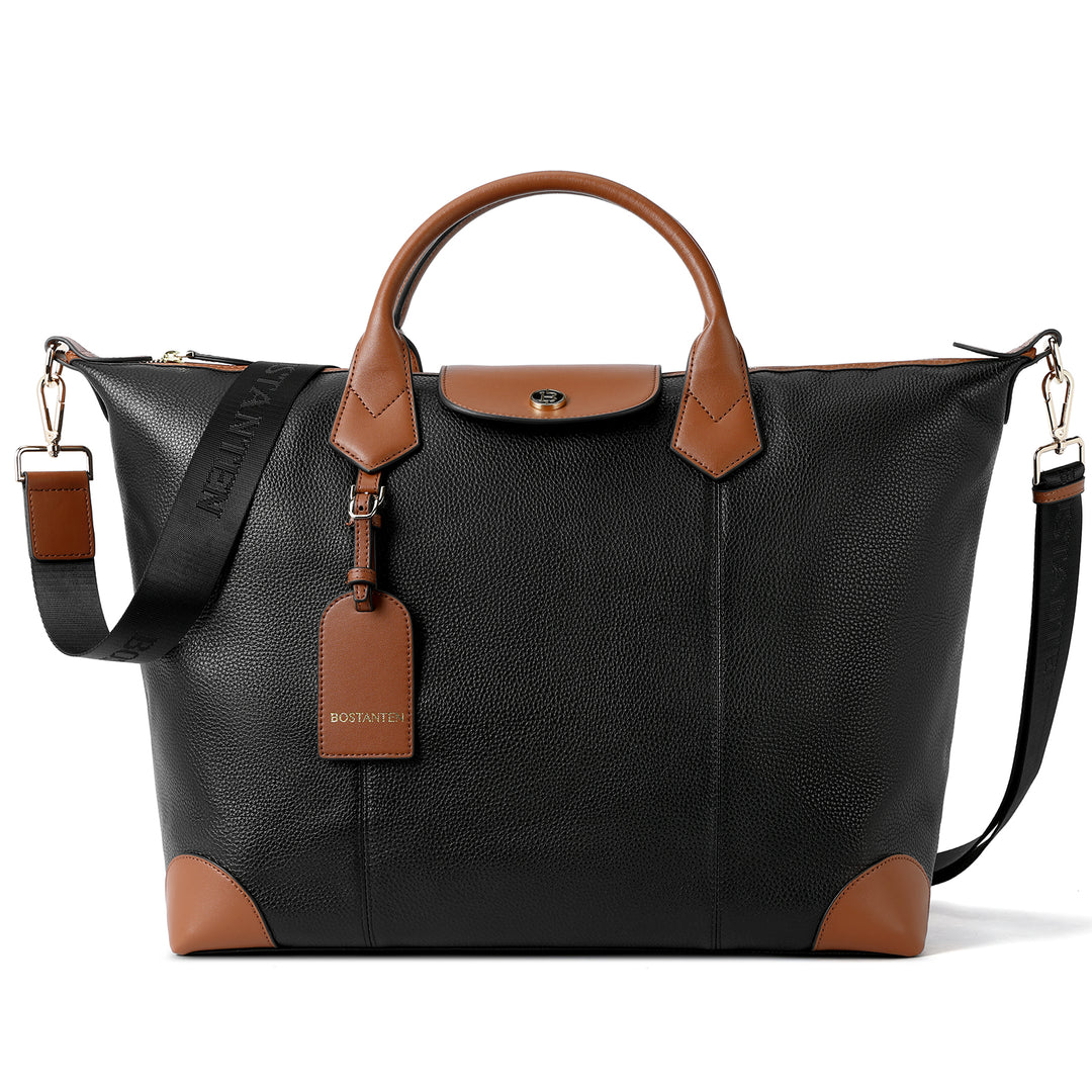 BOSTANTEN Travel Bag for Women Leather Duffle Bag Gym Sports Luggage - BOSTANTEN
