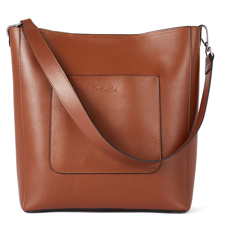 BOSTANTEN Handbags for Women Genuine Leather Designer Hobo Tote Purses Shoulder Crossbody Bucket Bags - BOSTANTEN