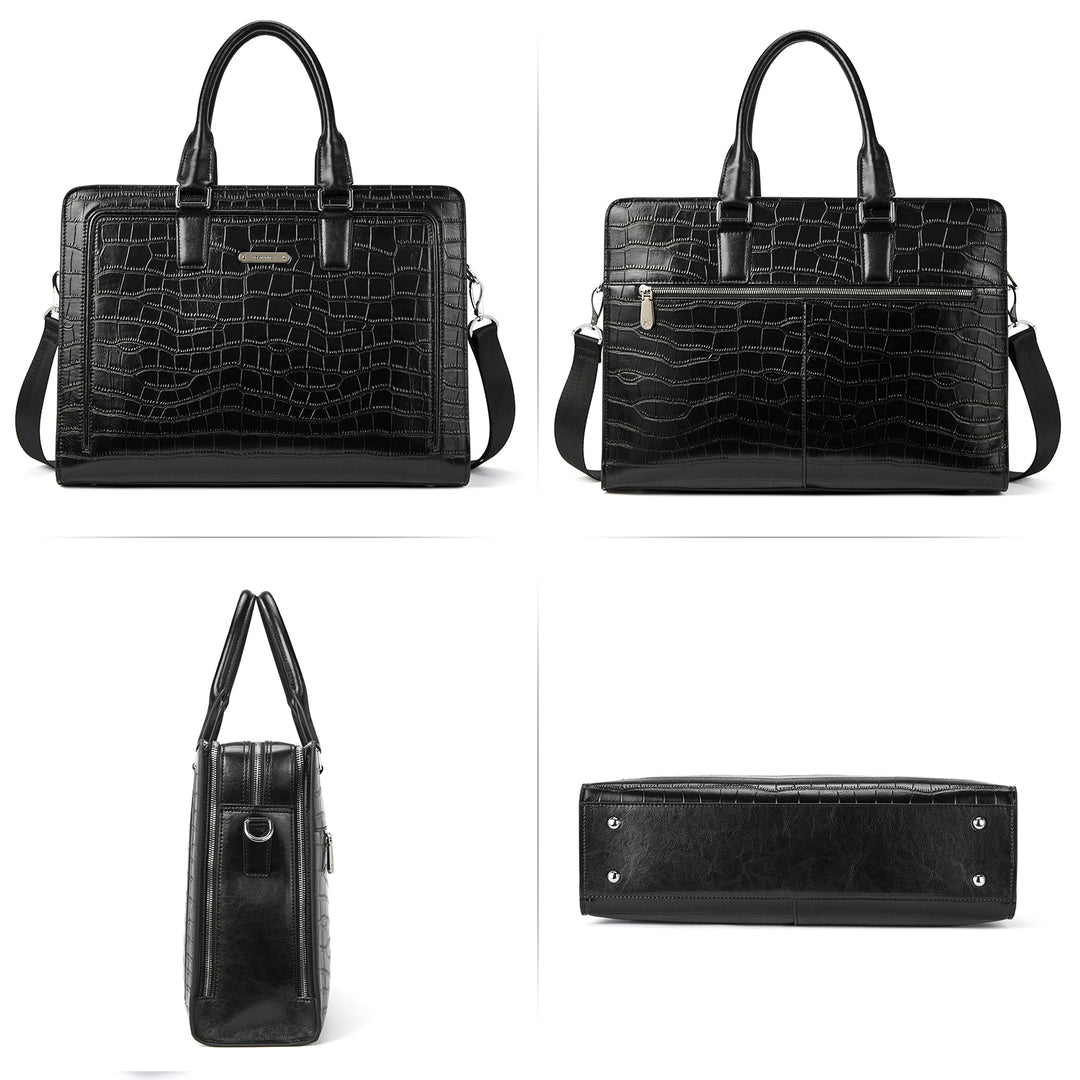 Carol Designer Briefcase For Women — Italian Leather