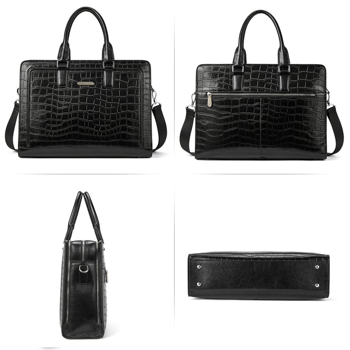 Carol Designer Briefcase For Women — Italian Leather