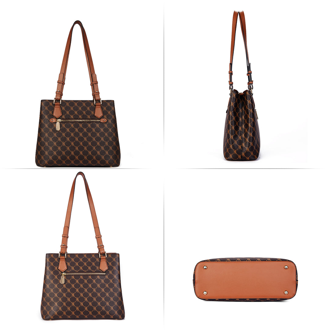 BOSTANTEN Women Handbag Genuine Leather Shoulder Bag Soft Designer Top Handle Purses - BOSTANTEN