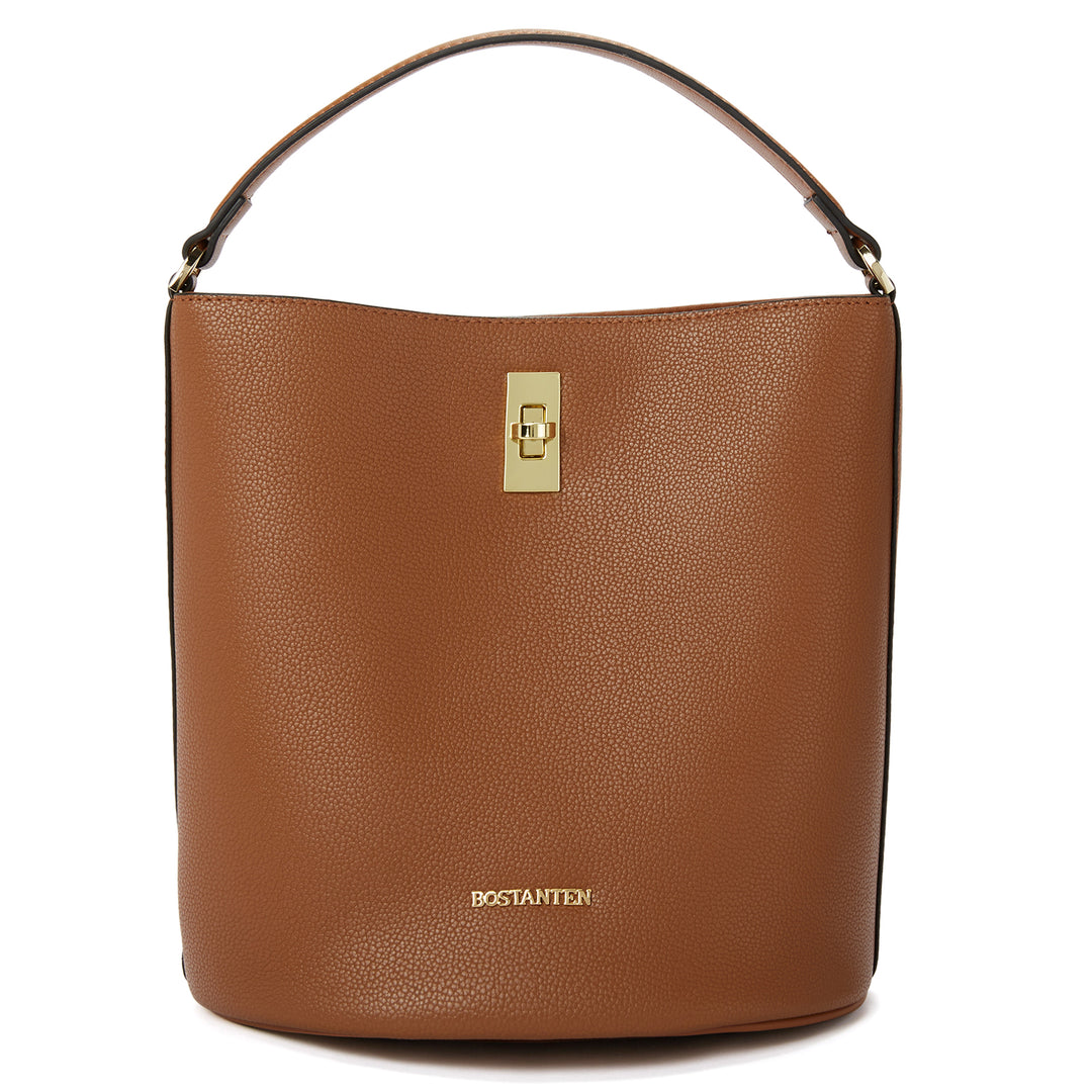 BOSTANTEN Leather Handbags for Women Designer Hobo Bucket Purses Fashion Ladies Crossbody Bags for Work Travel Daily - BOSTANTEN