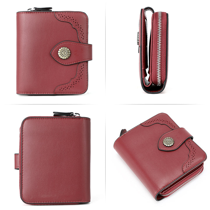 Rozenn  Full Grain Leather Money Clip Wallet —— Small Bifold - BOSTANTEN