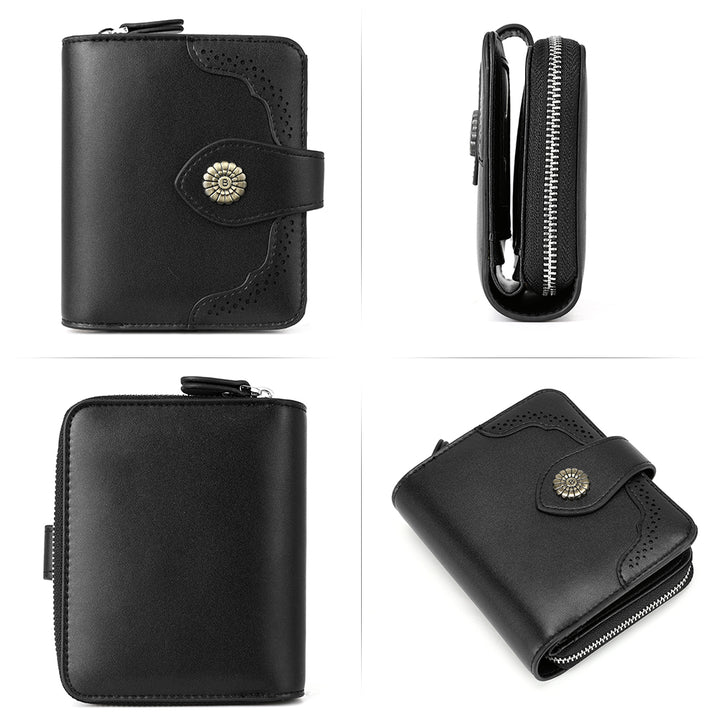 Rozenn  Full Grain Leather Money Clip Wallet —— Small Bifold - BOSTANTEN