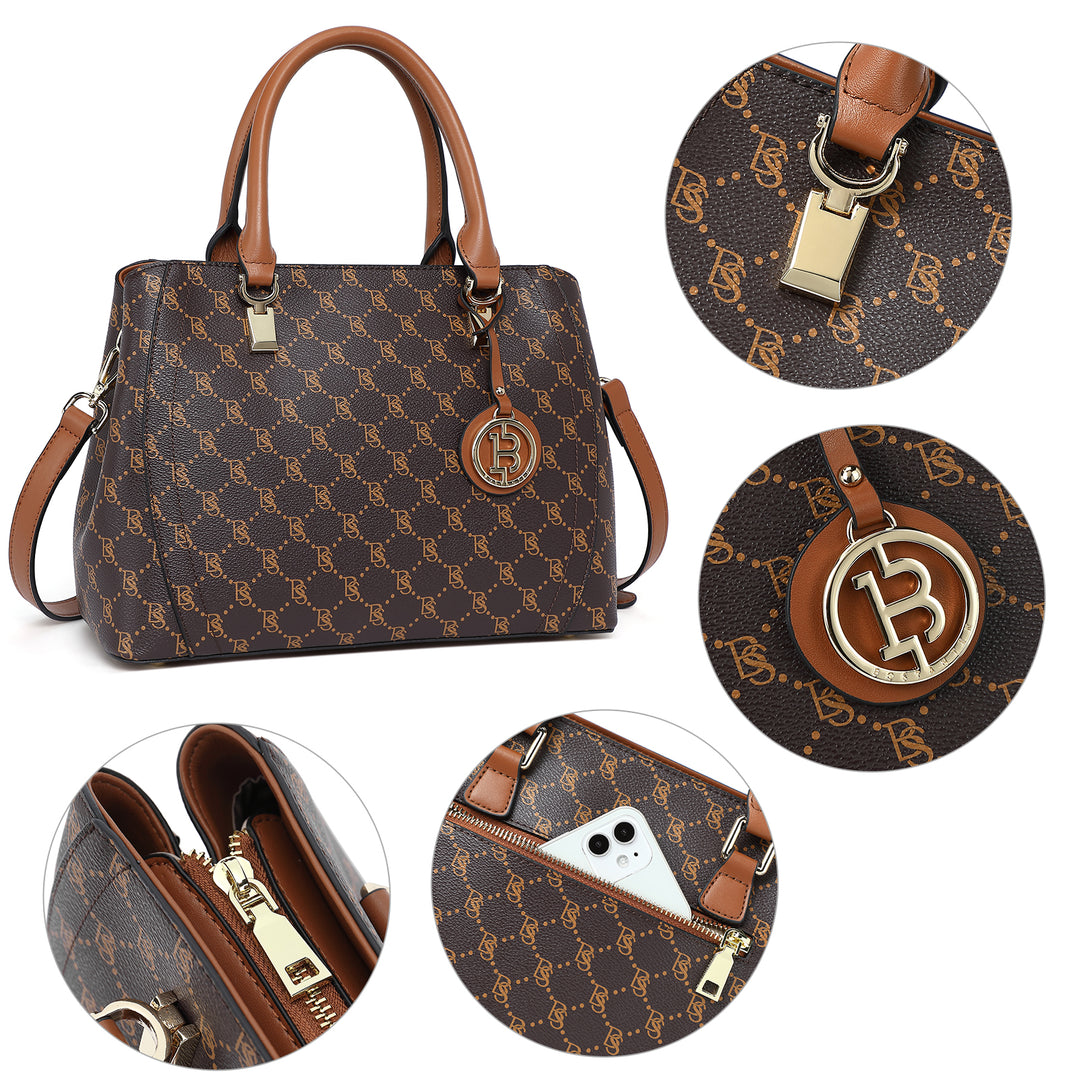 BOSTANTEN Damen Lederhandtasche Designer Henkeltasche Umhängetasche Schultertasche 