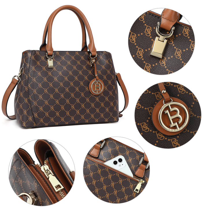 BOSTANTEN Damen Lederhandtasche Designer Henkeltasche Umhängetasche Schultertasche 