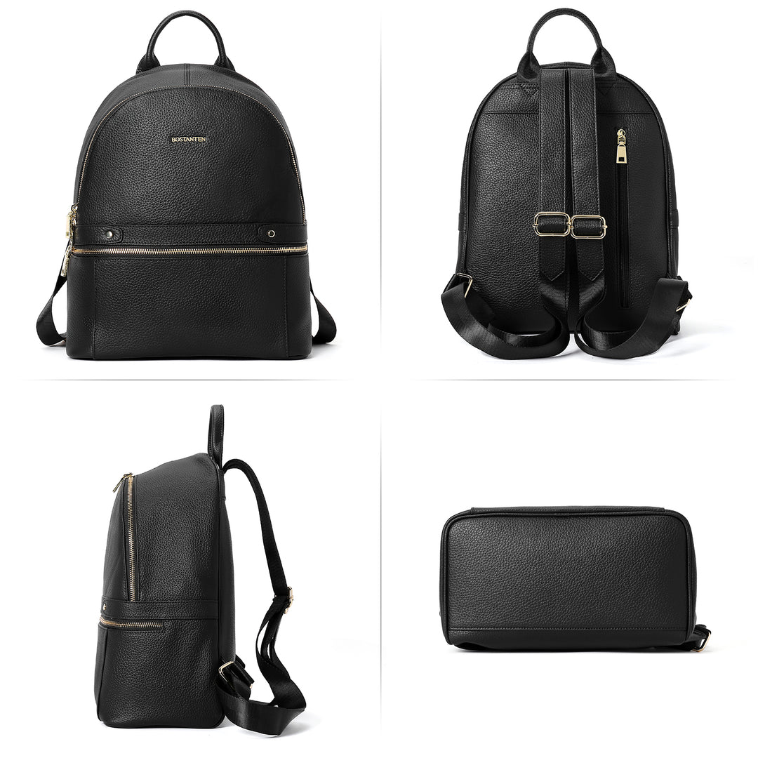 Nombongo Genuine Leather Backpack —College - BOSTANTEN