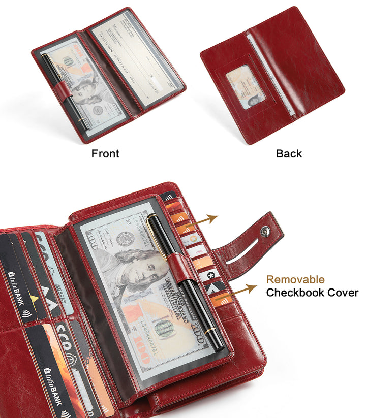 Lnna Checkbook RFID Wallet Cash Clutch Purses —— Superstar