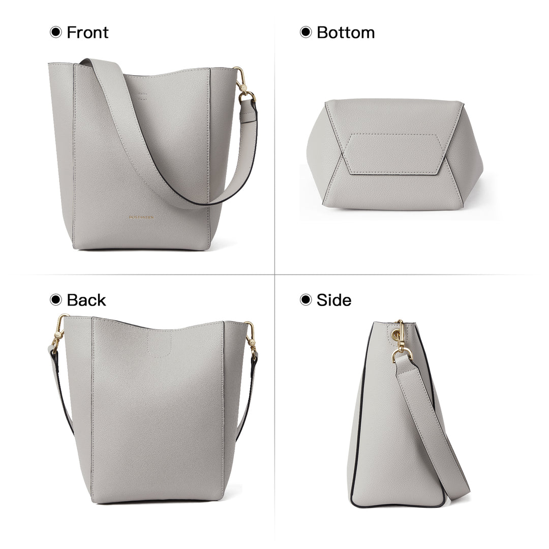 BOSTANTEN Ledergeldbörsen und Handtaschen für Damen Designer Hobo Bucket Bag Modische kleine Umhängetaschen 