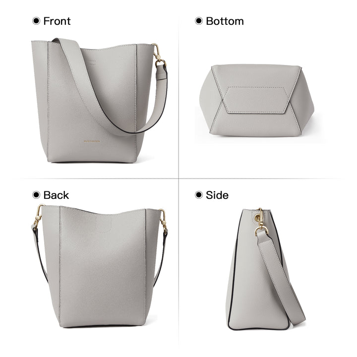 BOSTANTEN Ledergeldbörsen und Handtaschen für Damen Designer Hobo Bucket Bag Modische kleine Umhängetaschen 