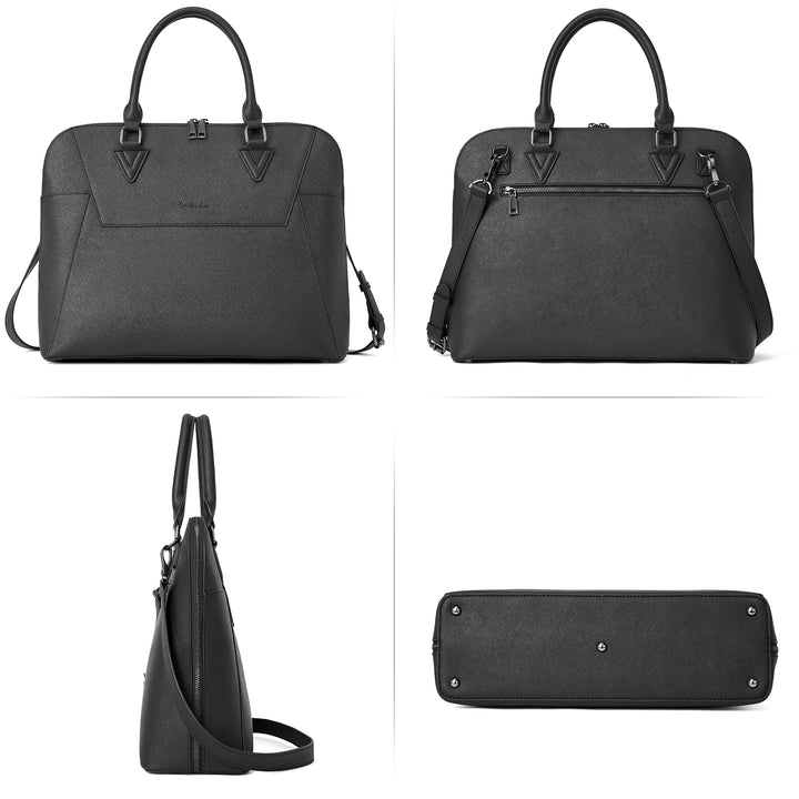 Jasmina  Women's Leather lawyer Briefcase — Henna