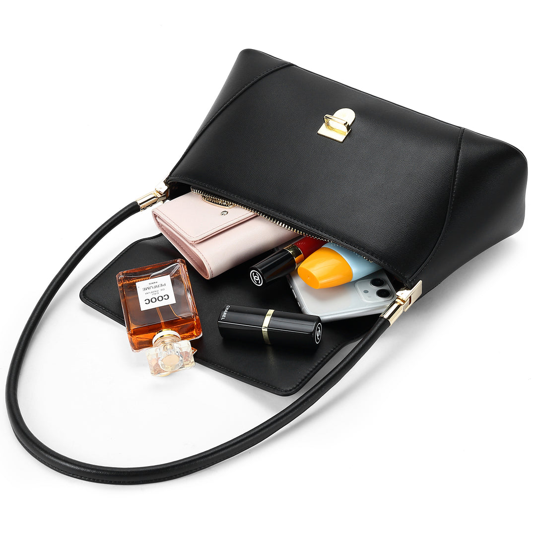 BOSTANTEN Women Leather Handbags Designer Shoulder Bag Small Fashion Trendy Top Handle Satchel Purse - BOSTANTEN