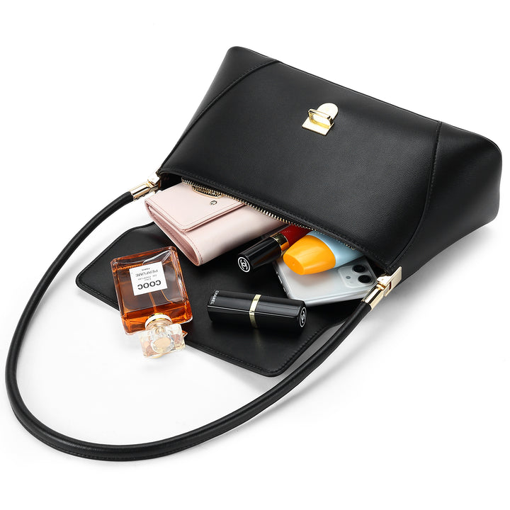 BOSTANTEN Women Leather Handbags Designer Shoulder Bag Small Fashion Trendy Top Handle Satchel Purse - BOSTANTEN