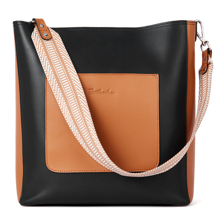 BOSTANTEN Handbags for Women Genuine Leather Designer Hobo Tote Purses Shoulder Crossbody Bucket Bags - BOSTANTEN