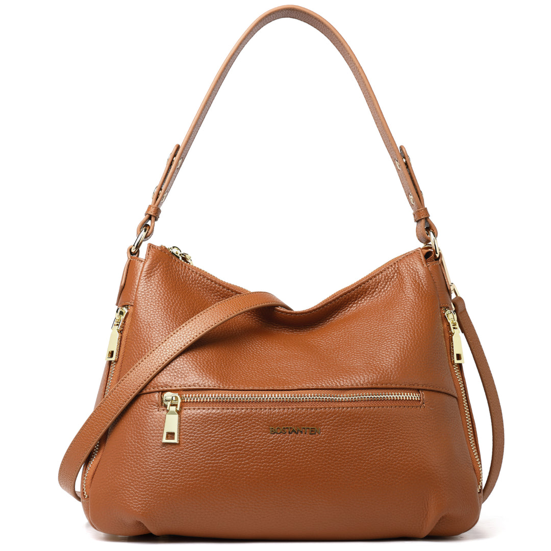 BOSTANTEN Women Handbags Leather Concealed Carry Purses And Handbags for Women Handgun Crossbody Hobo Bags - BOSTANTEN
