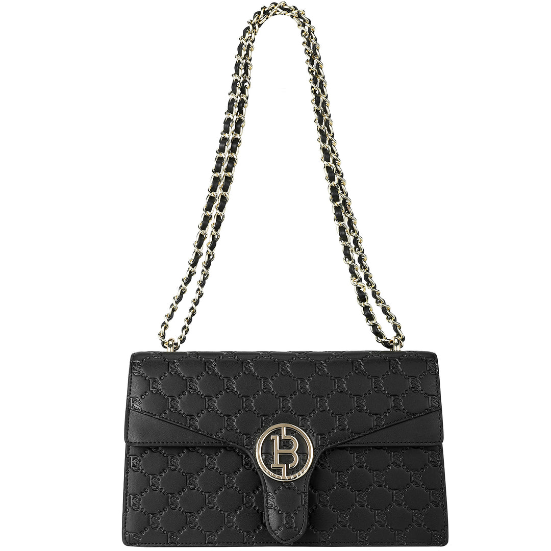 BOSTANTEN Womens Crossbody Bag Medium Quilted Leather Shoulder Bag Designer Handbags Purse - BOSTANTEN