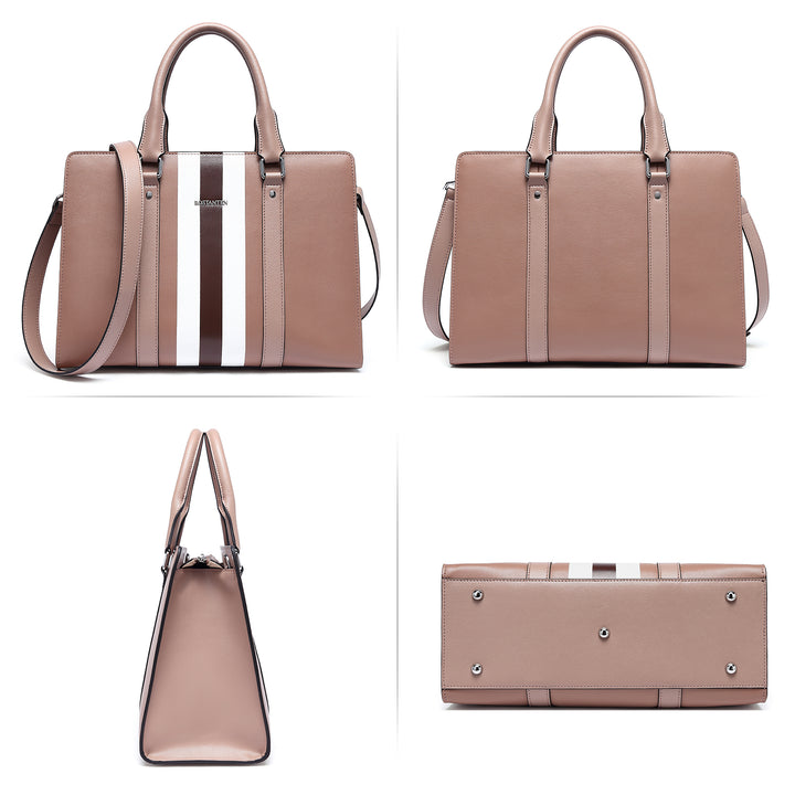 BOSTANTEN Women Satchel Handbags Leather Purses Designer Print Tote Shoulder Top Handle Bags - BOSTANTEN