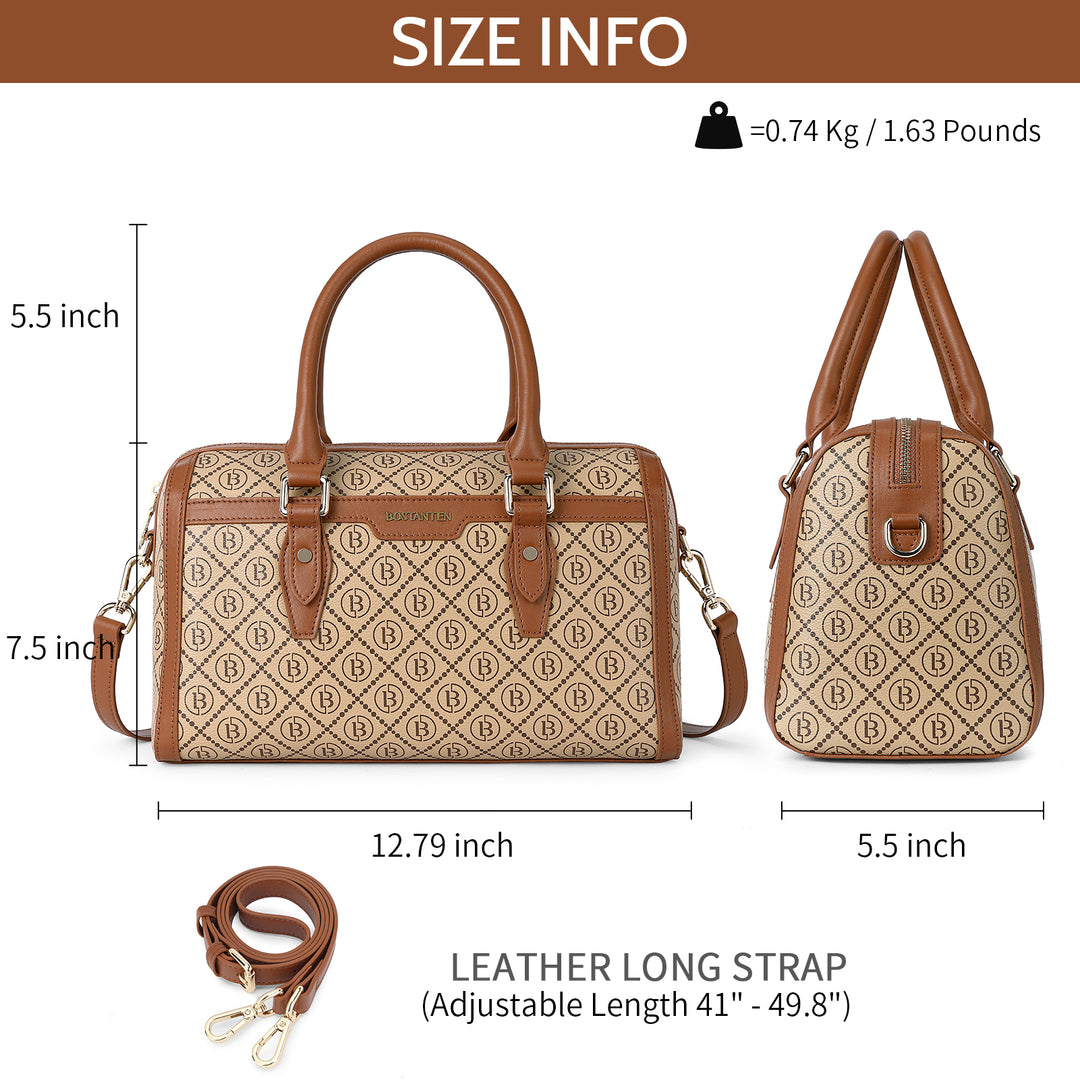 BOSTANTEN Womens Handbags Genuine Leather Designer Tote Bag Ladies Top Handle Crossbody Purse - BOSTANTEN