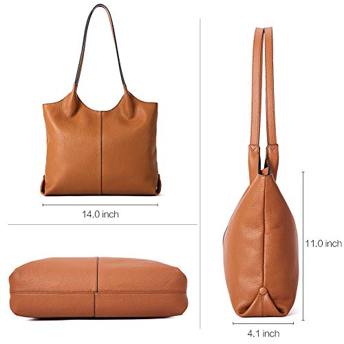 BOSTANTEN Women Handbags Designer Shoulder Tote Bag Soft Genuine Leather Top-handle Purse - BOSTANTEN