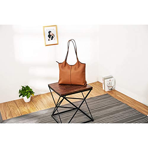 BOSTANTEN Women Handbags Designer Shoulder Tote Bag Soft Genuine Leather Top-handle Purse - BOSTANTEN
