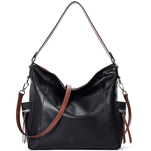 BOSTANTEN Genuine Leather Hobo Handbags Designer Shoulder Tote Purses Crossbody Large Bag for Women - BOSTANTEN