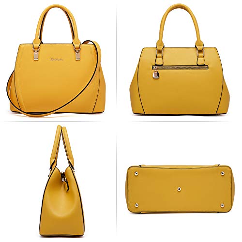 BOSTANTEN Women Leather Handbag Designer Top Handle Satchel Shoulder Bag Crossbody Purse - BOSTANTEN