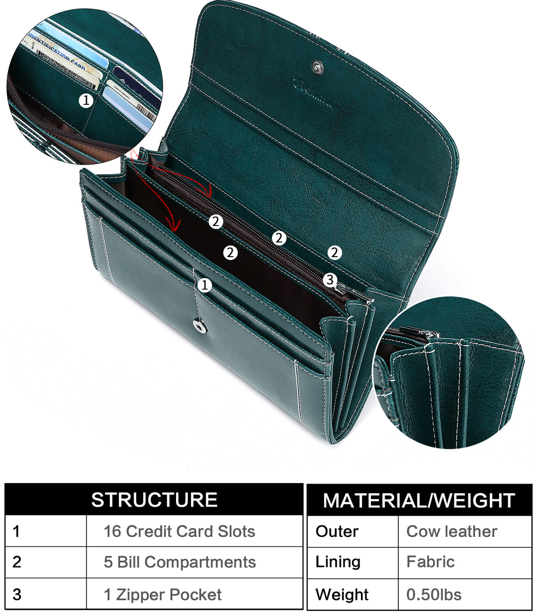 Lomy Designer Checkbook Wallet For Lawyers — Professional Elite - BOSTANTEN