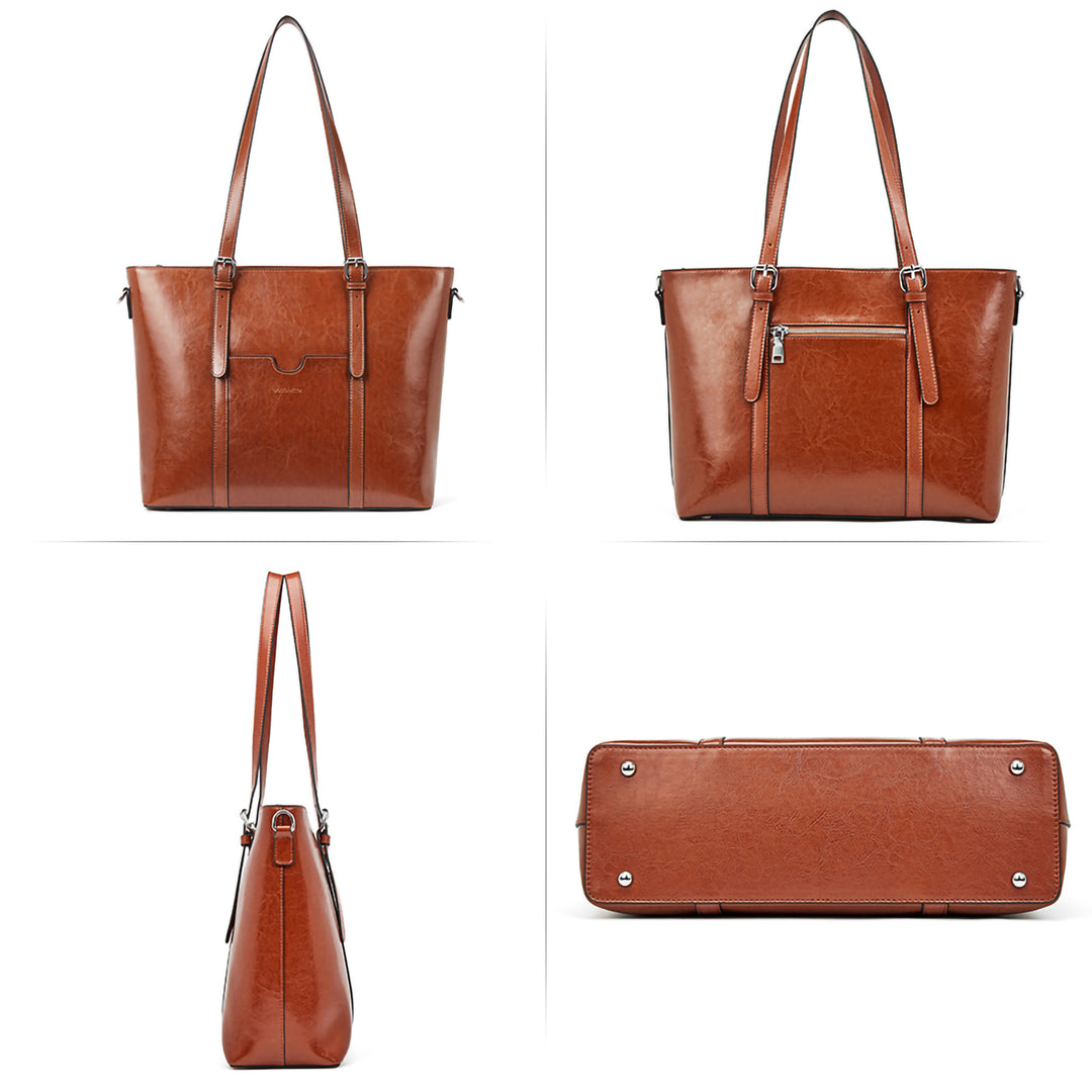 Carol  Women Briefcase  —  Vintage Tote - BOSTANTEN