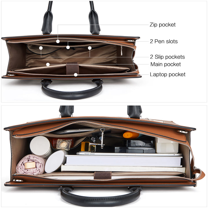 Mizuki Laptop Briefcase For Ladies — Luxury - BOSTANTEN