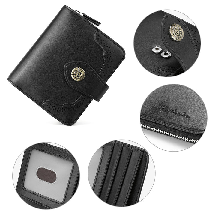 Rozenn  Full Grain Leather Money Clip Wallet —— Small Bifold - BOSTANTEN