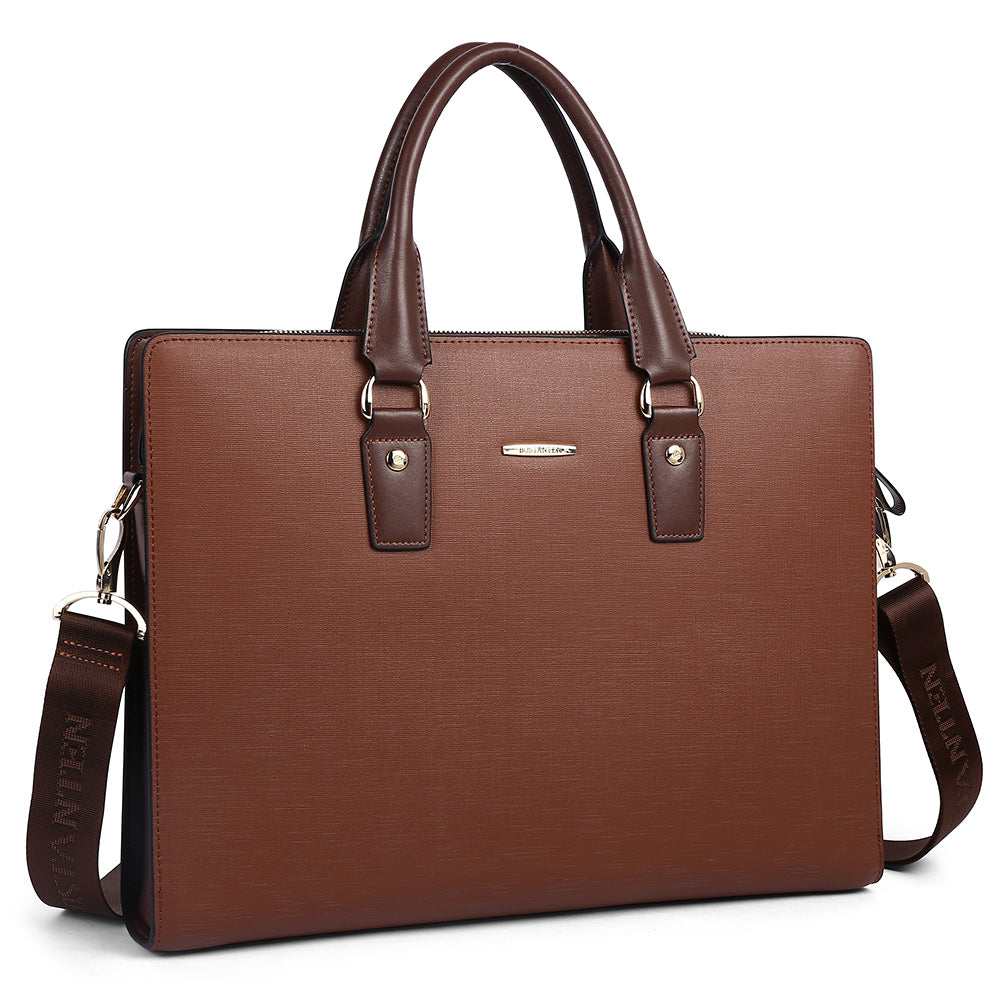 Johan Leather Lawyers Briefcase - Premium Laptop Bag