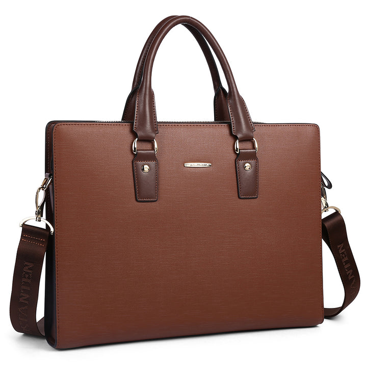 Johan Leather Lawyers Briefcase - Premium Laptop Bag