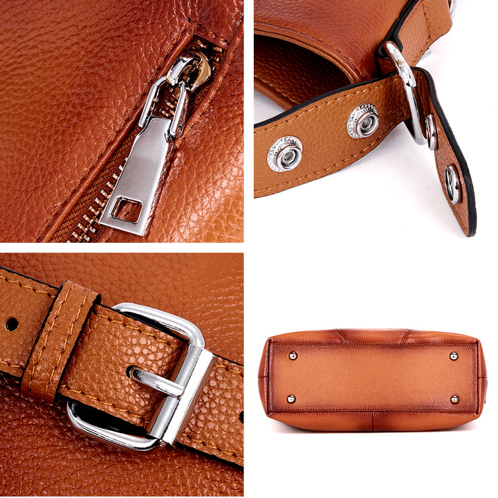 BOSTANTEN Women Leather Handbag Designer Hobo Purses Shoulder Bag - BOSTANTEN