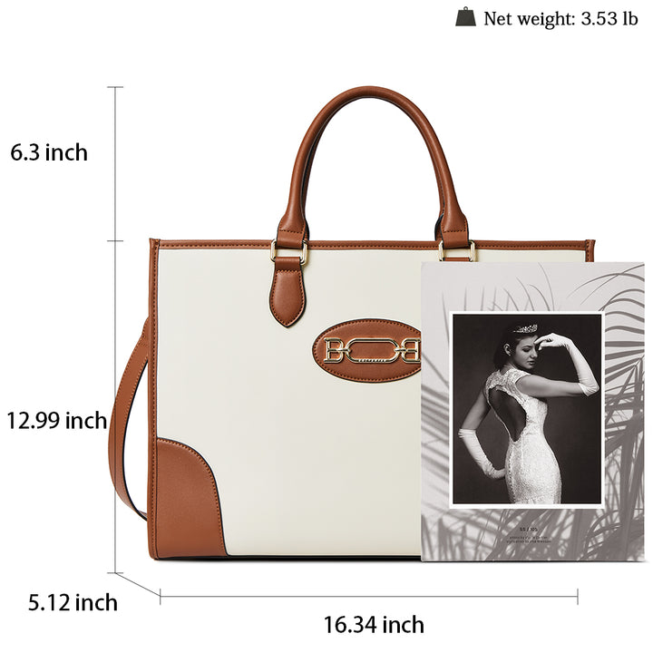 Mizuki Women Briefcase Bag — Italian Leather - BOSTANTEN