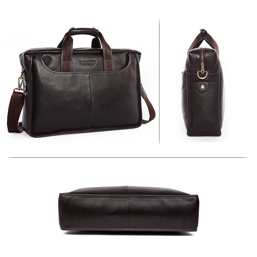 BOSTANTEN Leather Briefcase Messenger Best Work Bags for Men - BOSTANTEN