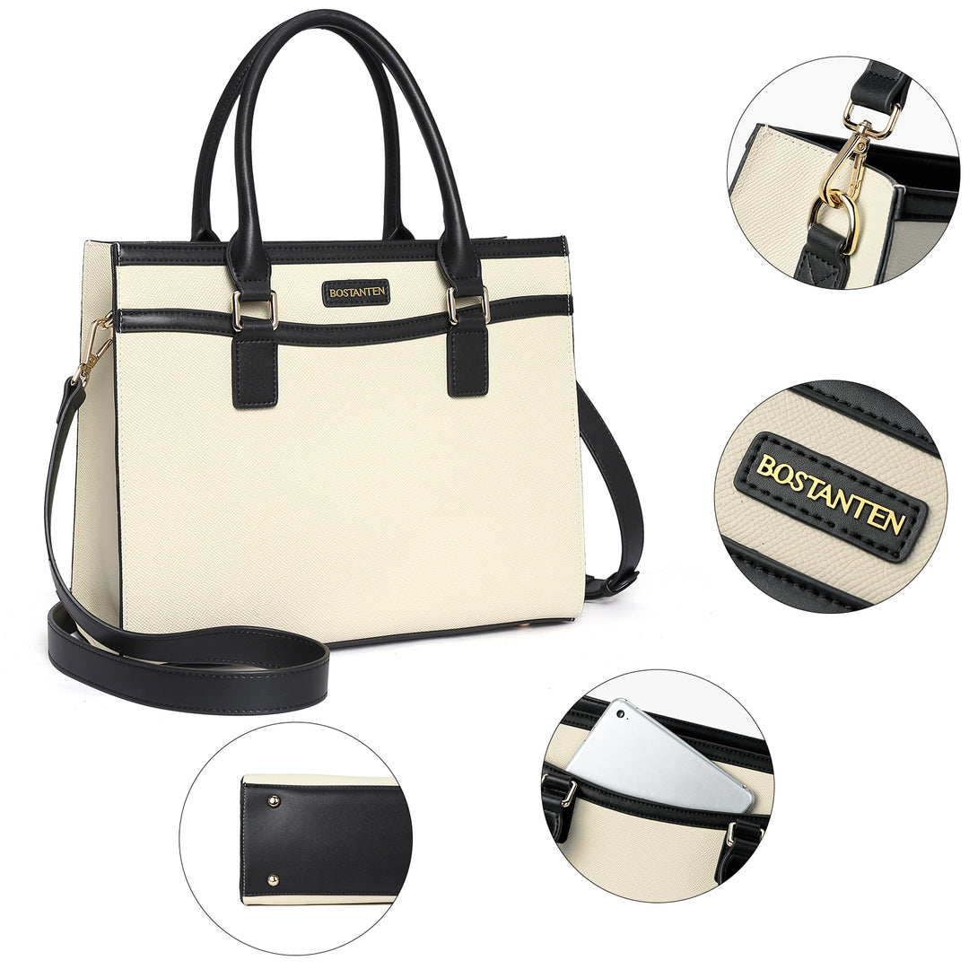 BOSTANTEN Womens Handbags Designer Leather Satchel Purses Fashion Ladies Top Handle Tote Bags - BOSTANTEN