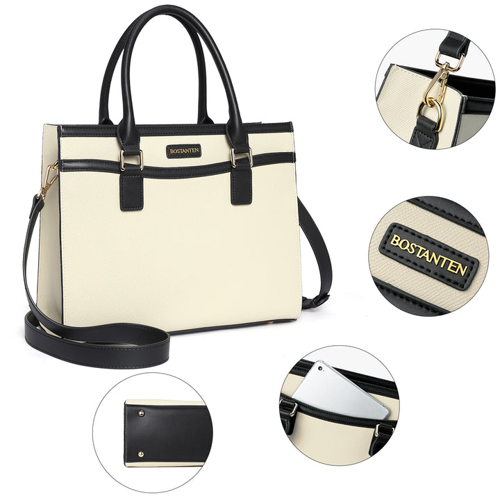 BOSTANTEN Womens Handbags Designer Leather Satchel Purses Fashion Ladies Top Handle Tote Bags - BOSTANTEN