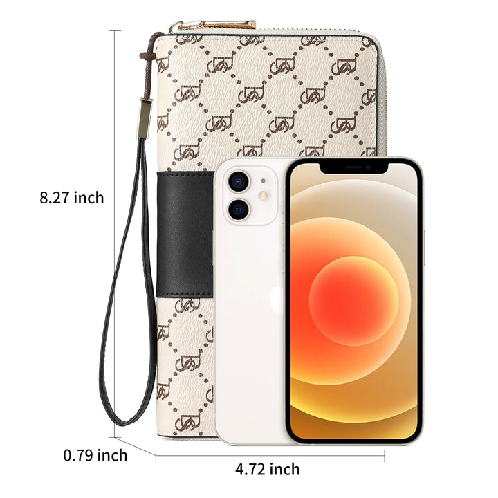 Savill Clutch Wristlet Wallet — Elegant Patterns - BOSTANTEN