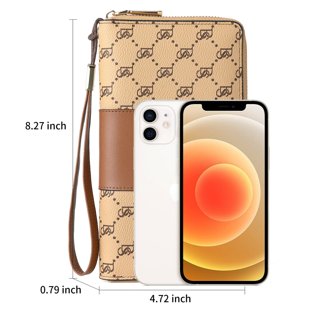 Savill Clutch Wristlet Wallet — Elegant Patterns - BOSTANTEN