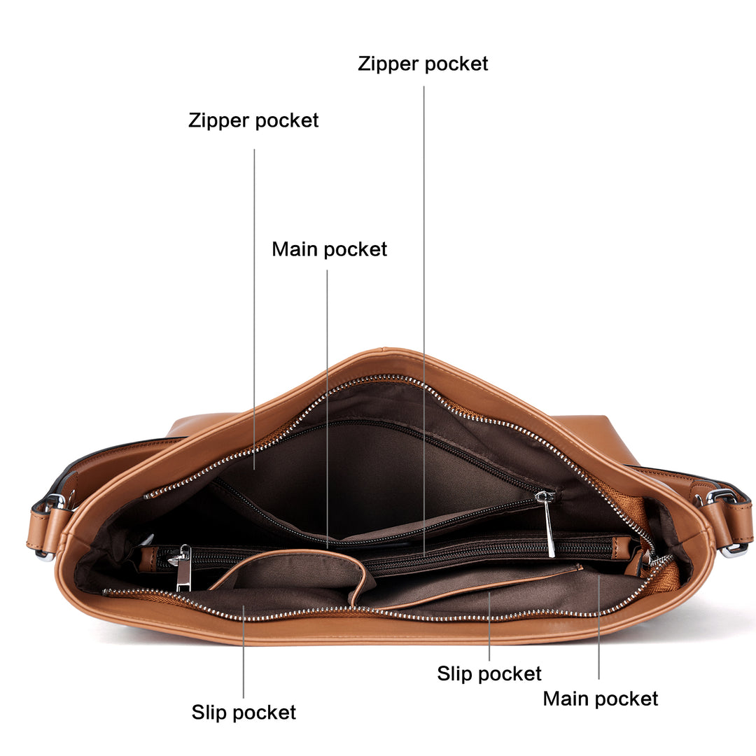 Kweli Luxurious Leather Shoulder Tote Bag - Handcrafted with Attention to Detail